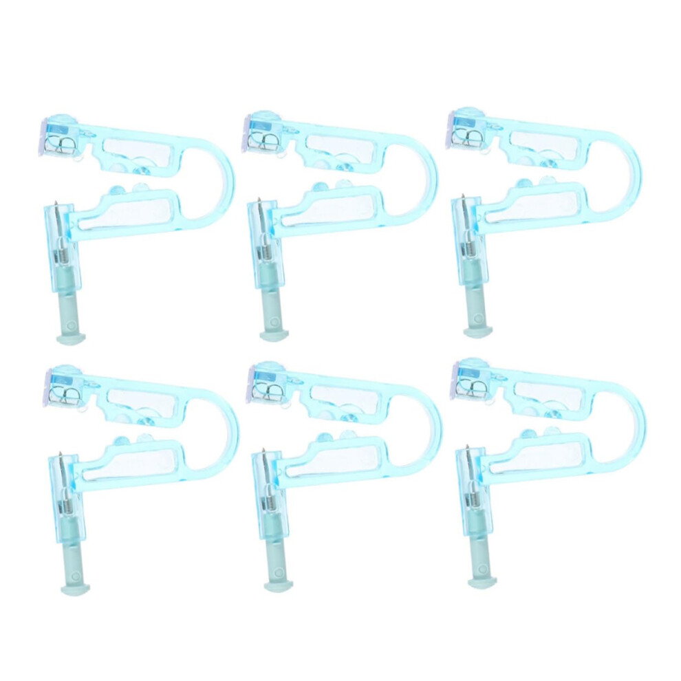 Ear Piercing Kit 6pcs Disposable Hygienic OneTap Piercers for Safe Painless Home Use with Studs
