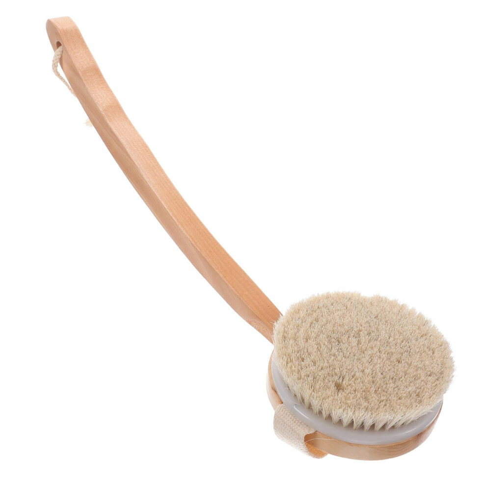 Bath Brush with Long Handle Reach, Ergonomic Back Scrubber for Gentle Exfoliating Skin