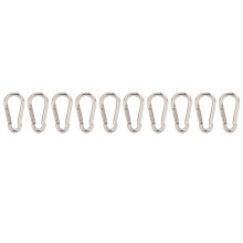 10 Stück 6MM 304 Edelstahl Karabinerhaken Schwerlastschnapper