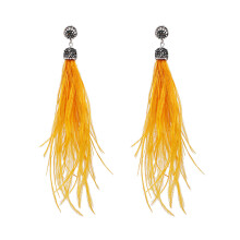 Orecchini pendenti con perle di conchiglia per donna, orecchini con nappe con perle di conchiglia blu e dettagli in strass neri, gioielli pendenti