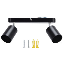 Modern Matte Black Track Lighting, Rotatable Track Light Heads, Indoor Flush Mount Ceiling Spotlights for Diverse Lighting Needs (Matte Black)