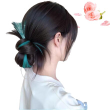 Messy Bun Hair Piece ClipOn Bun with Highlights for Instant Volume and Natural Layered Look