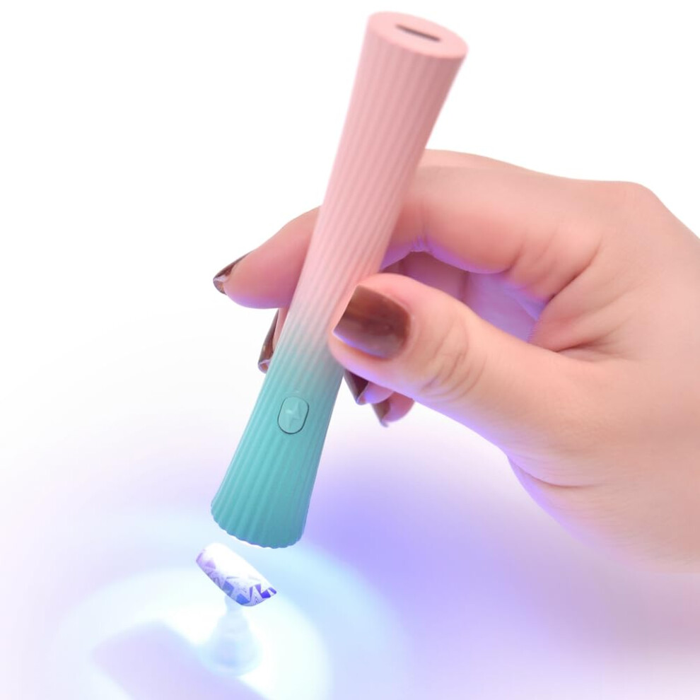 Light Mini Uv Nail Lamp With Fast Curing And Dual Modes, Rechargeable Gel Nail Dryer For Travel