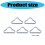50Pcs Trampoline Triangular Rings Buckle Connector Trampoline 3