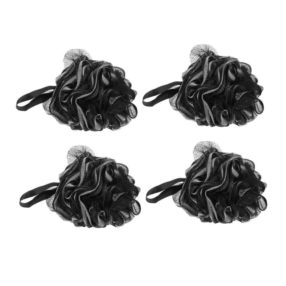 4pcs Bath Loofah Shower Sponge Set for Gentle Exfoliation and Deep Skin Cleansing