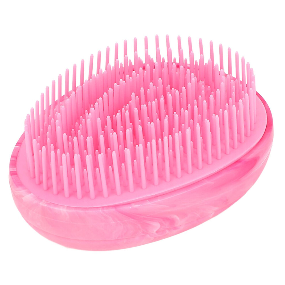 Detangling Hair Brush with Ergonomic Egg Shape for All Hair Types, Wet or Dry, Scalp Massage