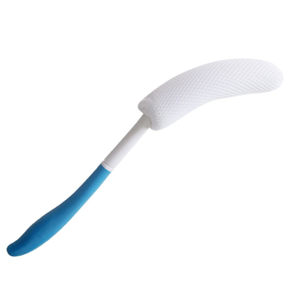 Long Handle Back Scrubber with Lotion Applicator for Elderly Gentle Exfoliation and Easy Bathing