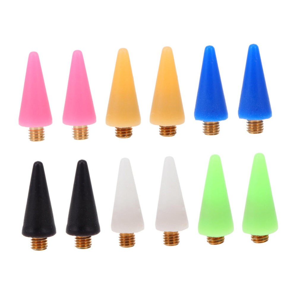 12pcs Nail Rhinestone Picker Wax Tips for Precise Nail Art and Quick Pen Tip Replacement