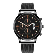Orologio da uomo con movimento al quarzo, funzione cronometro e vetro antigraffio, cronografo analogico impermeabile, cinturino resistente e comodo.