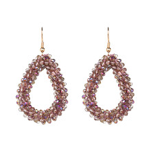 Pendientes bohemios brillantes con lentejuelas para mujer, mano de obra exquisita y estilo único, diseño colgante de diamantes de imitación,