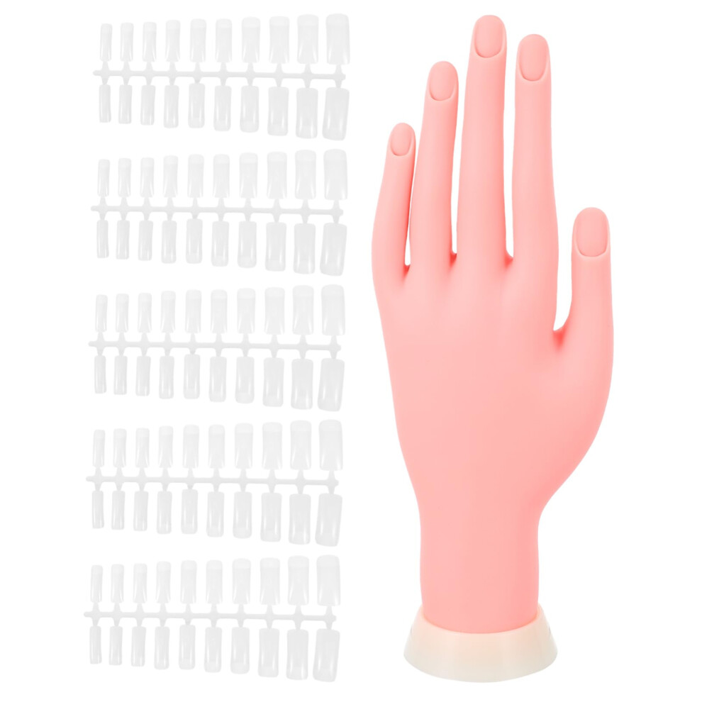 Nail Practice Hand with Realistic Surface and Bendable Fingers for Manicure Training Beginners