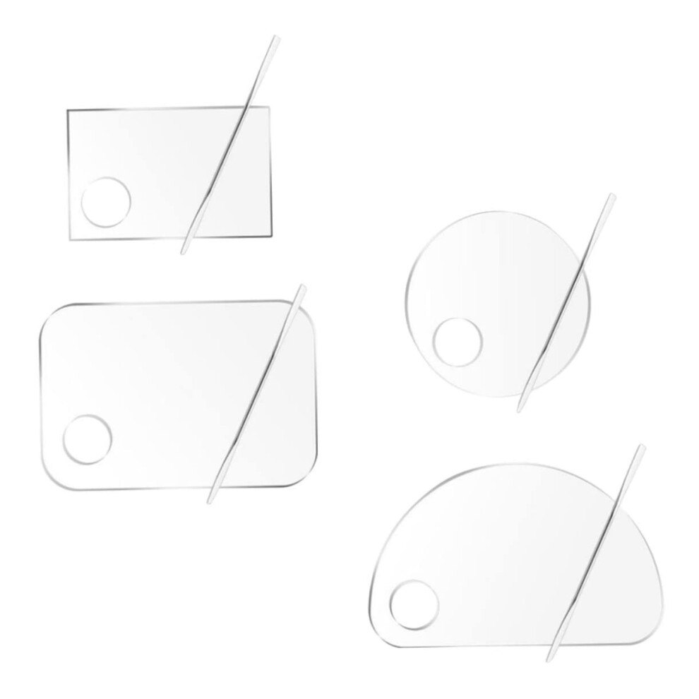 Acrylic Makeup Palette Tray Foundation Mixing Plate 1 Set Non SkinFriendly for Beginners Salons