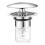 Sink Drain Stopper with Strainer, LeakProof Push Button Basin Plug for 3440mm Drain Hole 1