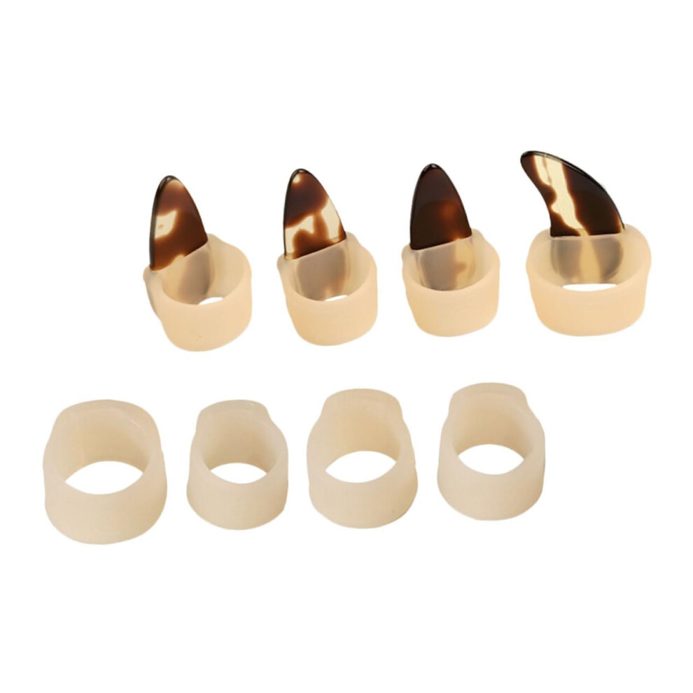 Guzheng Nail Covers Silicone Finger Protectors Reusable Breathable Comfort Fit for Practice Players
