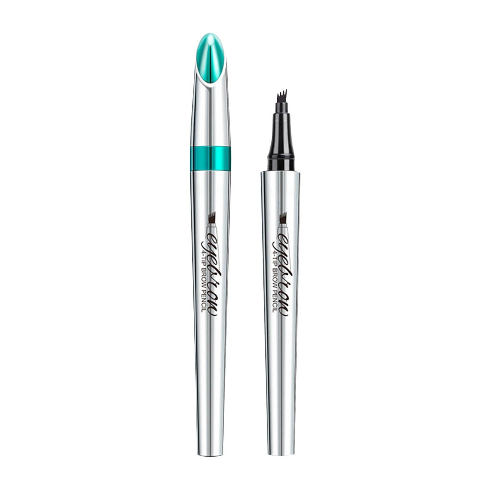 Eyebrow Pen Waterproof 4Fork Tip Microblading Pencil Color 02 Natural Hairlike Strokes