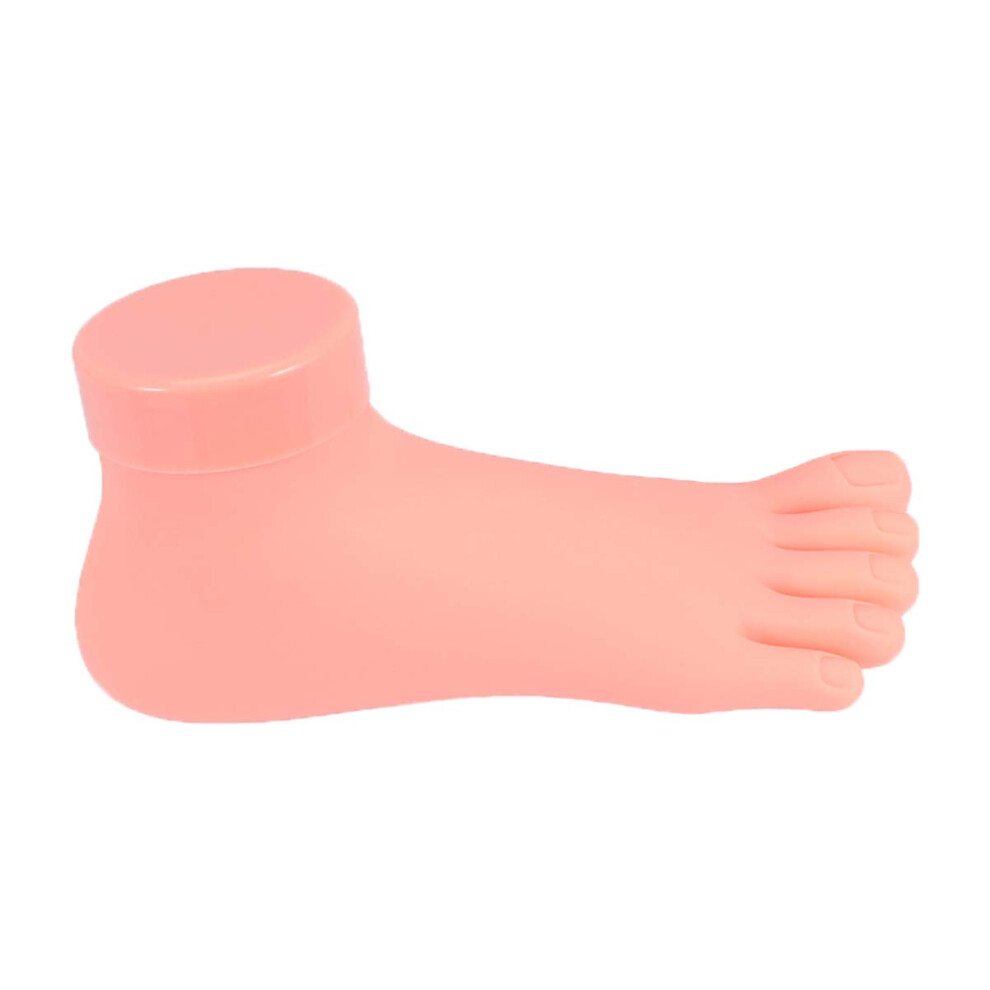 Nail Training Foot Model with Realistic Skin Texture Silicone Practice Foot for Pedicure Students