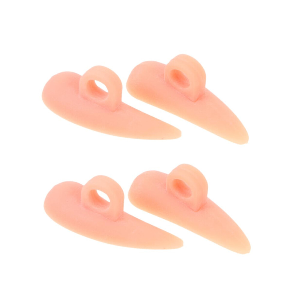 Toe Separators and Protectors 4Pcs Soft Cushioned SEBS for Foot Pain Relief and Shoe Friction Reduction
