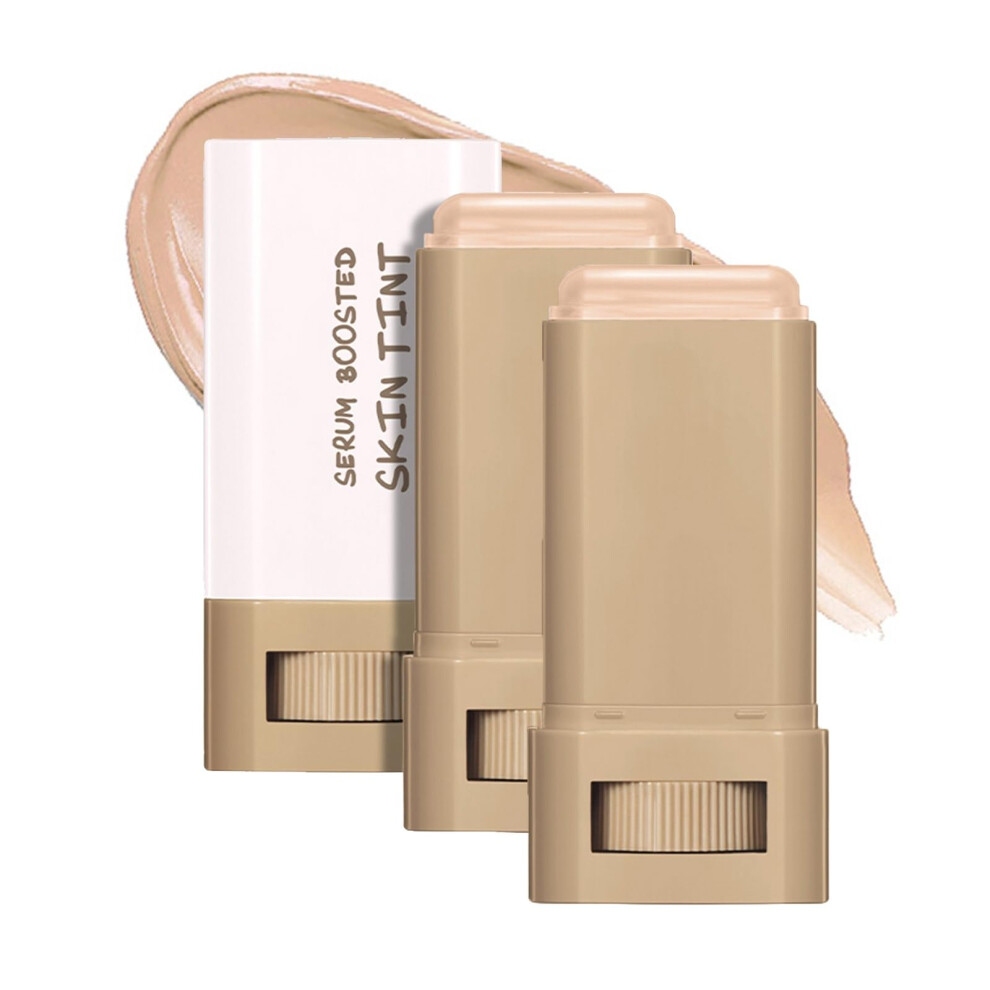 Foundation Stick and Contour Stick Set, Moisturizing Multiuse Makeup for Seamless Skin Blending, Color4