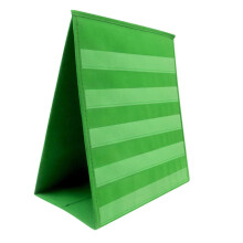 Foldable Desktop Pocket Chart Stand Portable SelfStanding Card Slot Teaching Aid For Adults Classroom Home Office Green