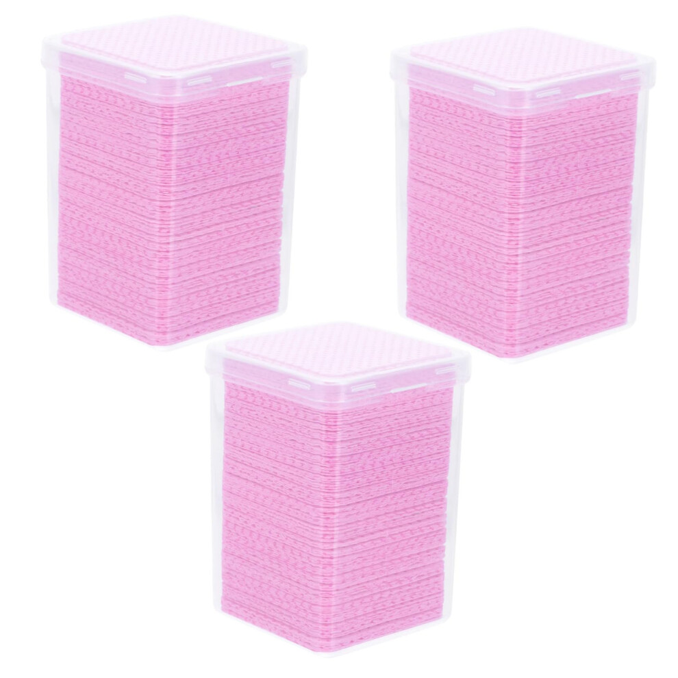 600pcs Eyelash Glue Remover Wipes Lint Cloths Prevent Bottle Clogging for Extensions