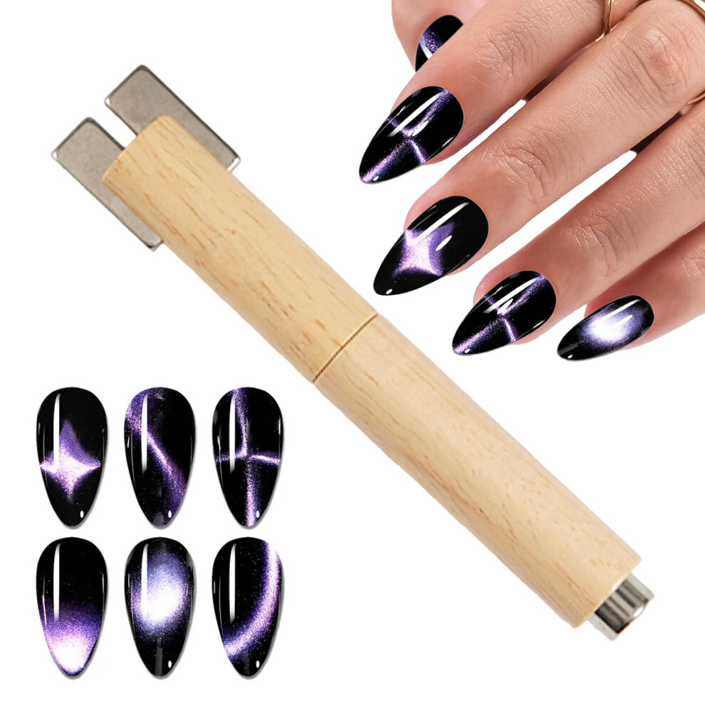 4 in 1 Cat Eye Nail Magnet Wand with Strong Magnetic Force for Magnetic Gel Polish Nail Art