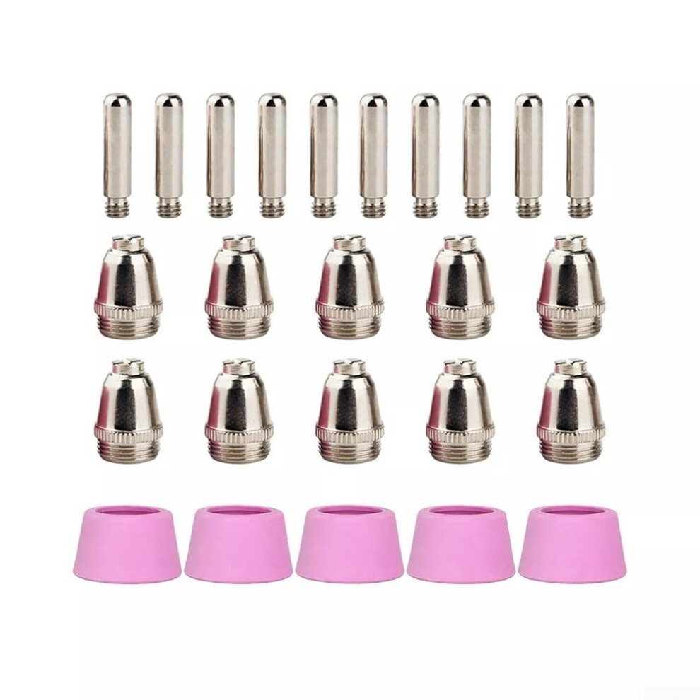 Plasma Cutter Components 25Pcs For Model Electrodes, Tips, Nozzles, Plasma Cutter Consumables 9094768414460