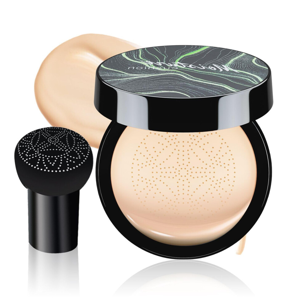 Cream/Ivory Mushroom Head Air Cushion Cc Bb Foundation Full Coverage Waterproof Brightening