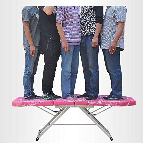 Portable Folding Massage Table Adjustable Height PU Leather Spa Therapy Beauty Bed 1