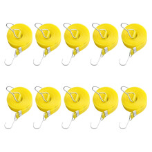 10pack Professional Elastics Tie Down Cord-Yellow 1 Meter