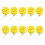 10pack Professional Elastics Tie Down Cord-Yellow 1 Meter 1