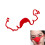 Hand Crocheted Cover Shield Winter Nose Warmth Protector-Red 3