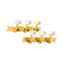 1 paire de chevilles de réglage de guitare, composant de-Doré