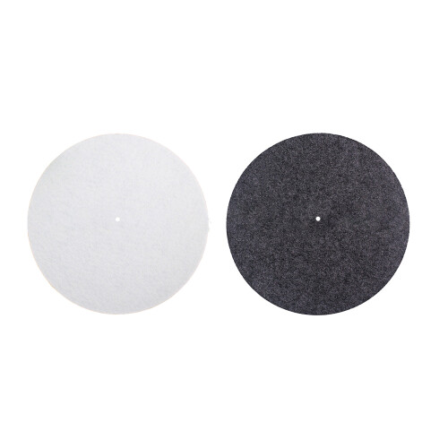 Turntable Slipmat Wool Turntable Platter Mat Record Player-Gray 1