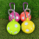 Single Ball Storage Protection Carriers with Aluminum Hook-Red 6