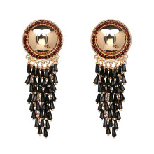 Etnische zigeuneroorbellen met kralen en kwastjes, franjeoorbellen, elegante en stijlvolle oorbellen voor dagelijks gebruik, stijlvolle bohemian