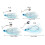 Fishing Lures Buzzbaits-3 Blue Head 10g reinforced three 2