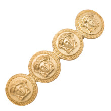 Alloy Material Not Easy Fade Metal Blazer Buttons for Men's Blazers Suits Sport Coats Uniform Jackets, Gold Lion Head Metal Button with Two Size Optio