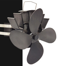Ofenventilator mit Wärmeantrieb, 4-Blatt-Kaminventilator für effiziente Luftzirkulation, geräuscharmer Betrieb, umweltfreundlich und nicht