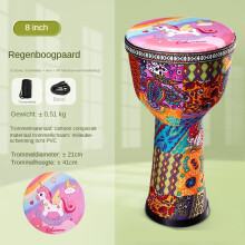 (8 inch regenboog paard, Trommeltassen tutorial) 8 inch kinder lichtgewicht tamboerijn
