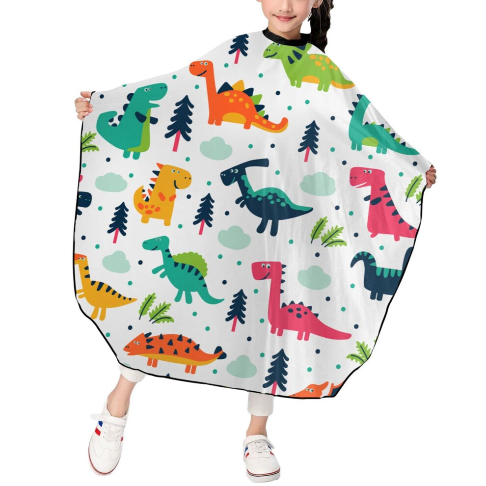 Kids Haircut Cape with Adjustable Neck Closure, Antistatic Full Coverage for Salon and Home Use