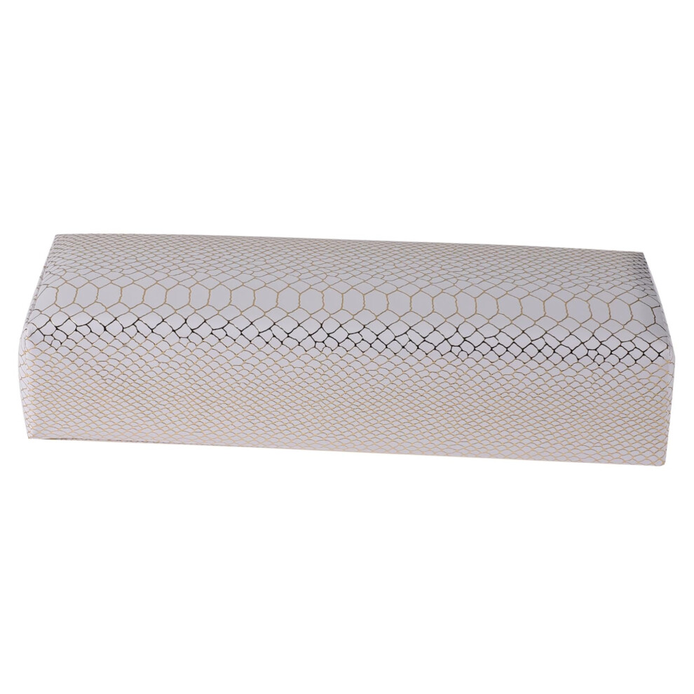 Manicure Hand Rest Pillow with Ergonomic Wrist Support, EasyClean Leather Cushion for Nail Art Salon