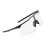 Comfortable Dustproof Cycling Glasses-Black frame transpar 1