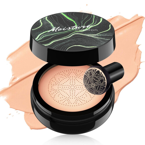 Cushion Foundation BB Cream Full Coverage Waterproof Moisturizing LongLasting Nude Tone