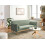 Beliani Sofa Bed ASAA Fabric Light Green 2