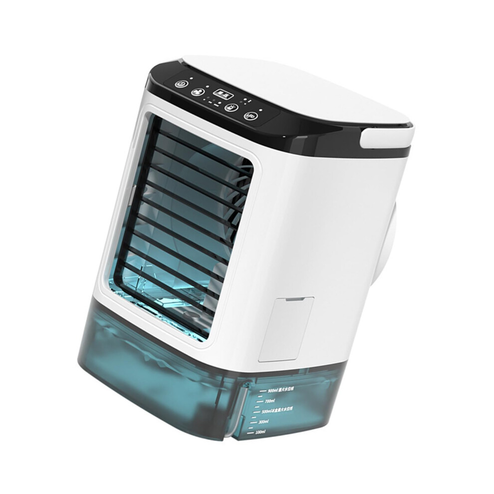 Portable Air Conditioner Usb Mini Air Cooler 900Ml Tank Quiet 3Speed Night For Desk Light 9187378297902