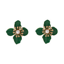 Orecchini floreali gialli Orecchini pendenti alla moda per donna Orecchini vintage raffinati Concetto di design unico Orecchini a perno boho con