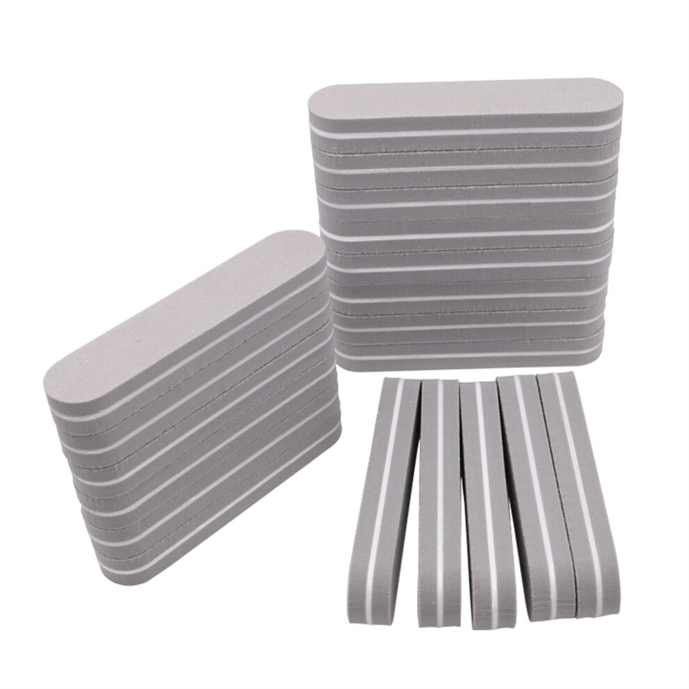 20Pcs Mini Nail File Buffer Block 100/180 Grit for Natural and Acrylic Nails, Salon and Home Use