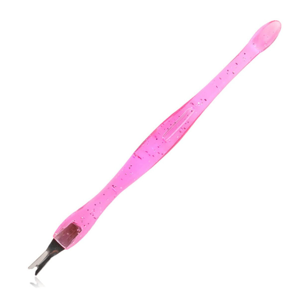 Cuticle Pusher and Remover Stainless Steel DualEnd Tool with NonSlip Grip for Nail Care