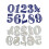 Nummers Embossing Stansmessen Nummer Die Cuts voor het maken van 1