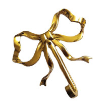 Brass Bowknot Handmade Hooks Bedroom Closets Storage-L